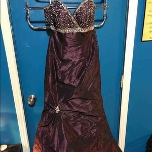 Beautiful purple mermaid dress